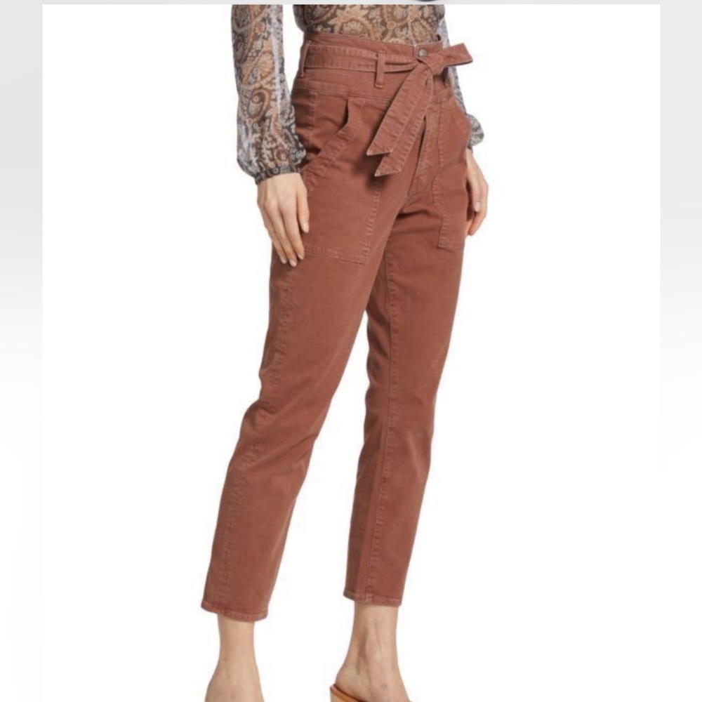 Veronica Beard Brown Tie-Waist Pants - Preloved